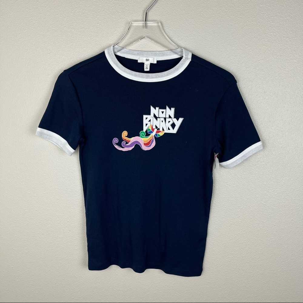 BP | Navy Non Binary Crewneck Tee Shirt